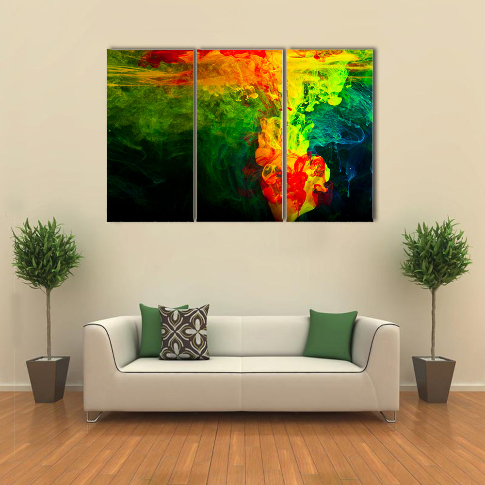Dissolving Paint in Water Canvas Wall Art