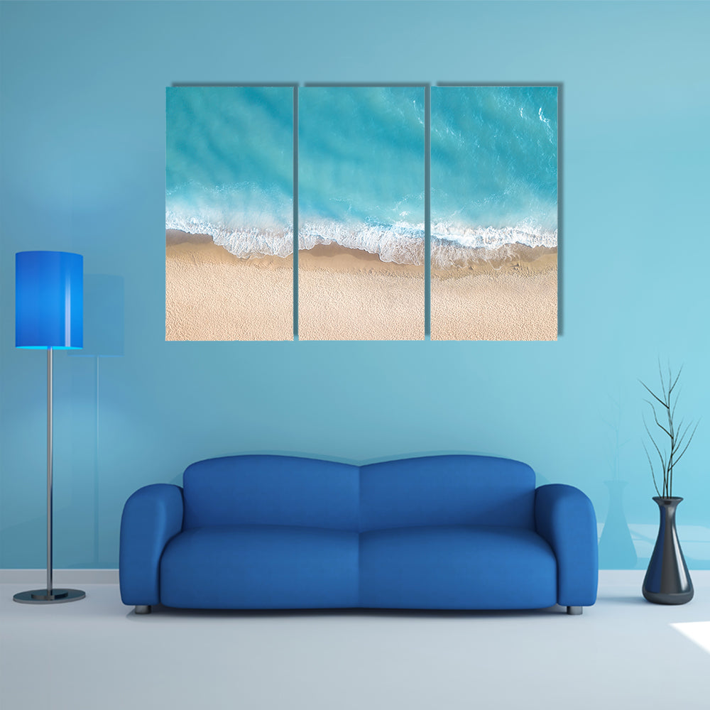 Summer Seascape From Top Canvas Wall Art