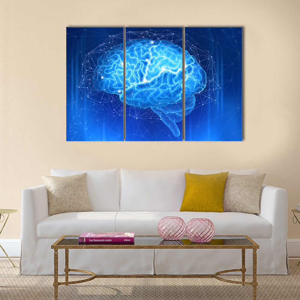 Human Brain Canvas Wall Art