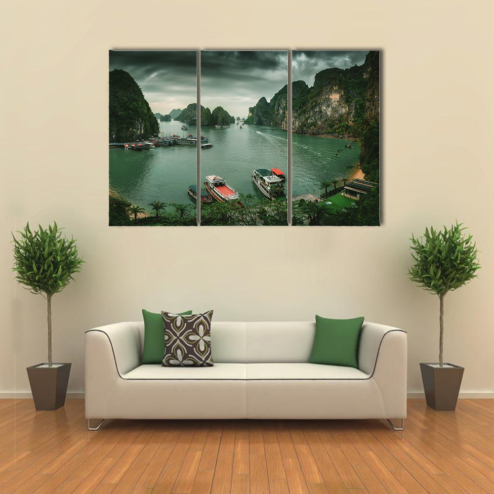 Ha Long Bay In Vietnam Canvas Wall Art