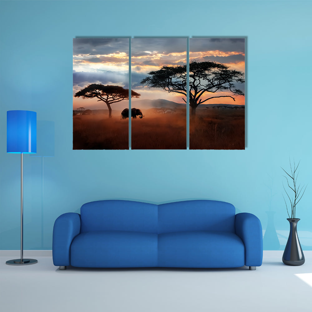 Wildlife Of Tanzania Canvas Wall Art