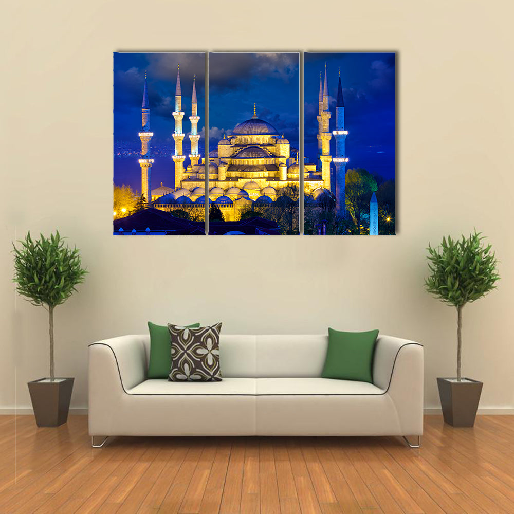Blue Mosque In Istanbul Canvas Wall Art