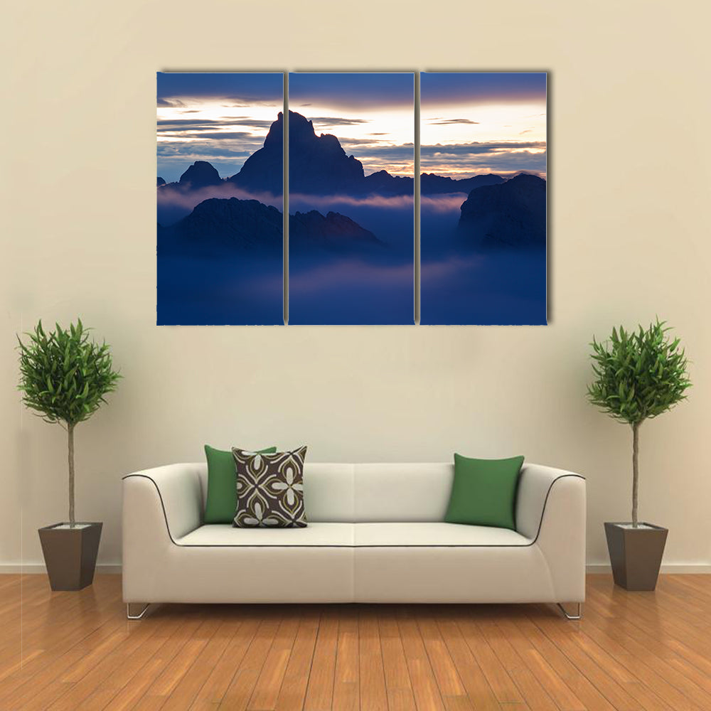 Dolomites Alps In Italy Canvas Wall Art