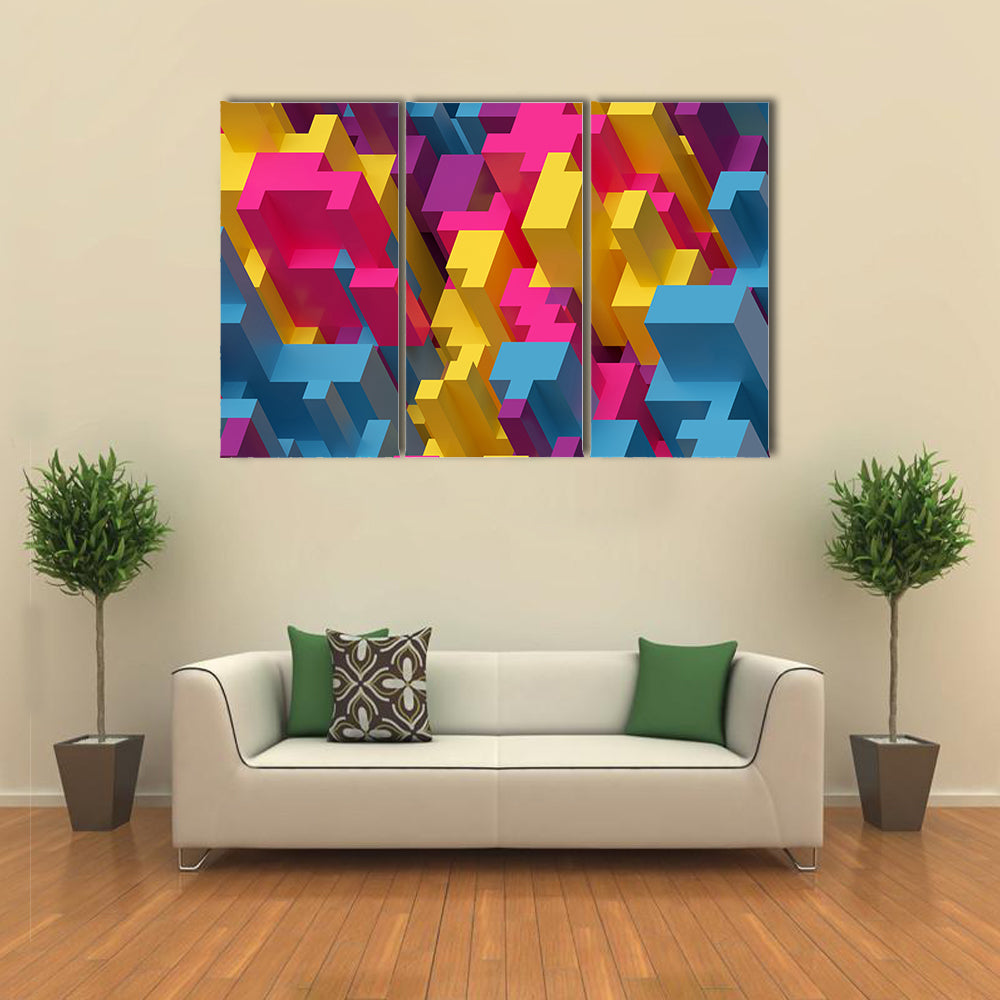 3D Digital Illustration Canvas Wall Art
