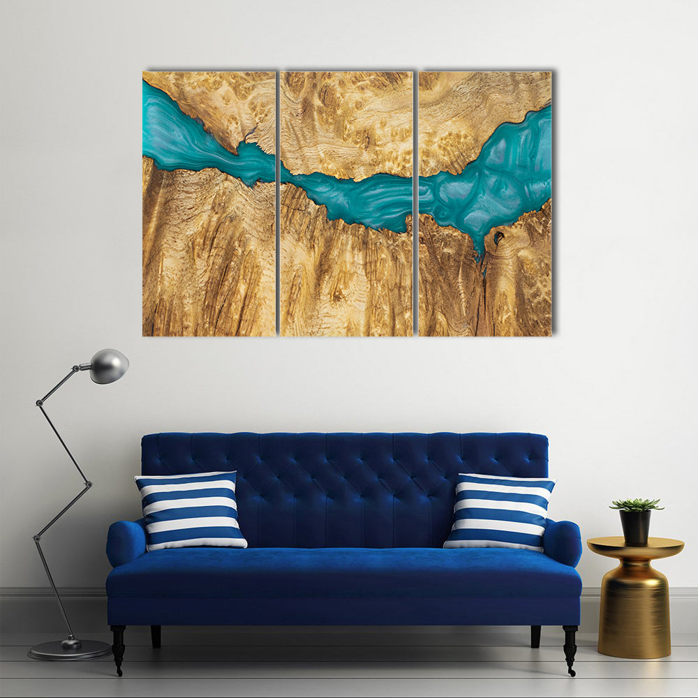 River Flow Artwork Canvas Wall Art