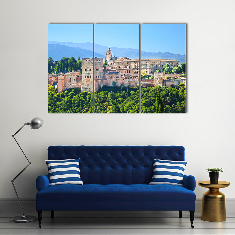 Alhambra Palace Complex In Spain Canvas Wall Art