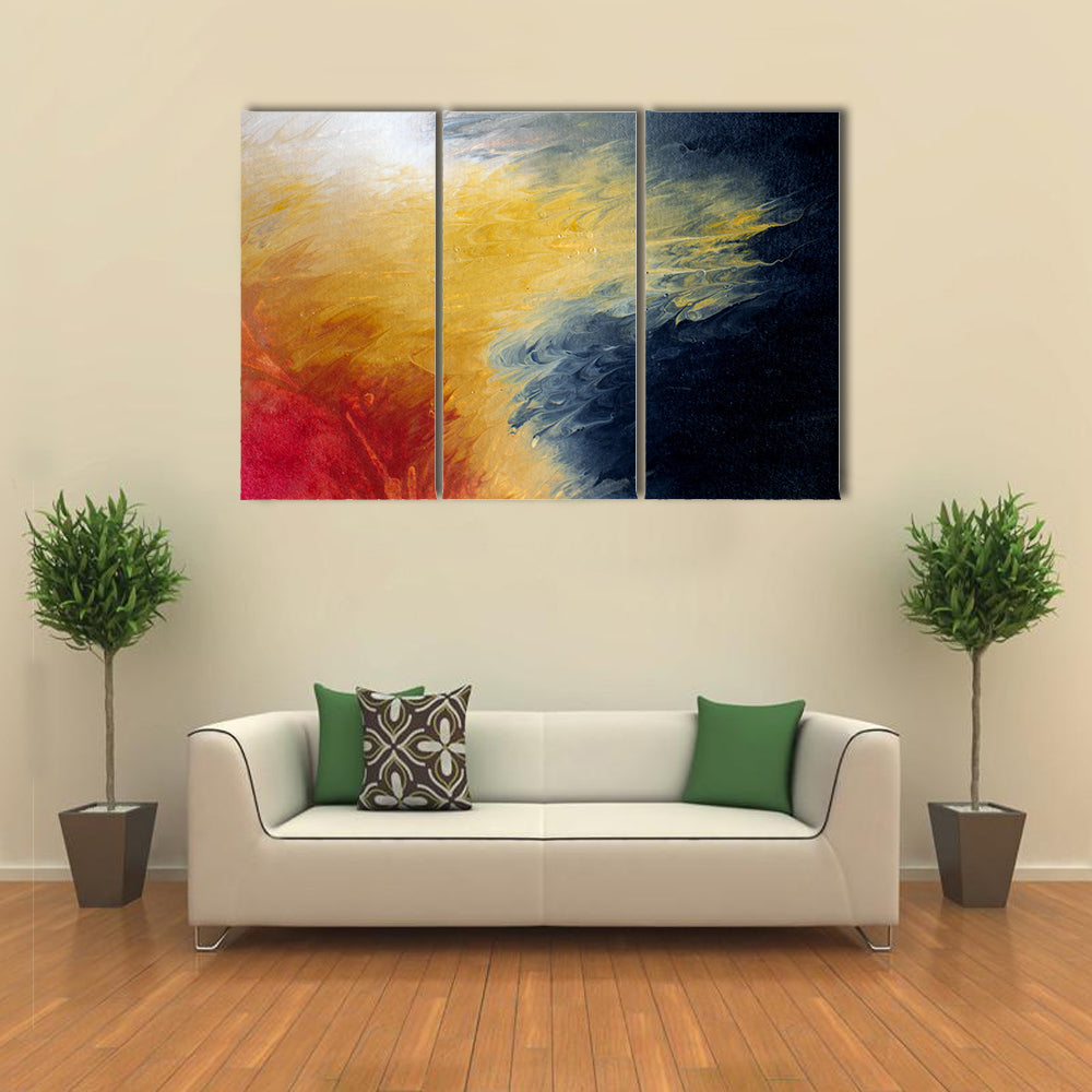 Solar Flare Nebula Abstract Canvas Wall Art