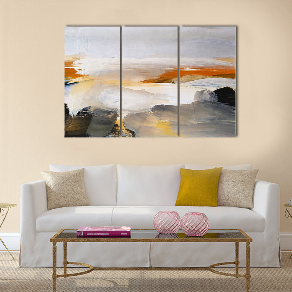 Hand Drawn Lake Canvas Wall Art
