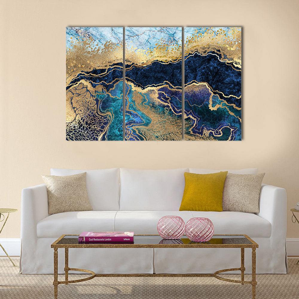 Artificial Marbled Surface Canvas Wall Art