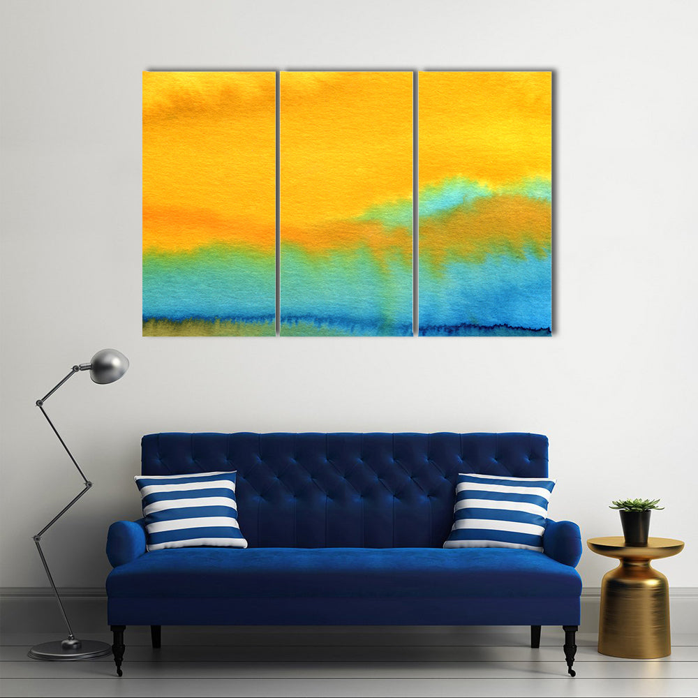 Modern Aquarelle Abstract Canvas Wall Art