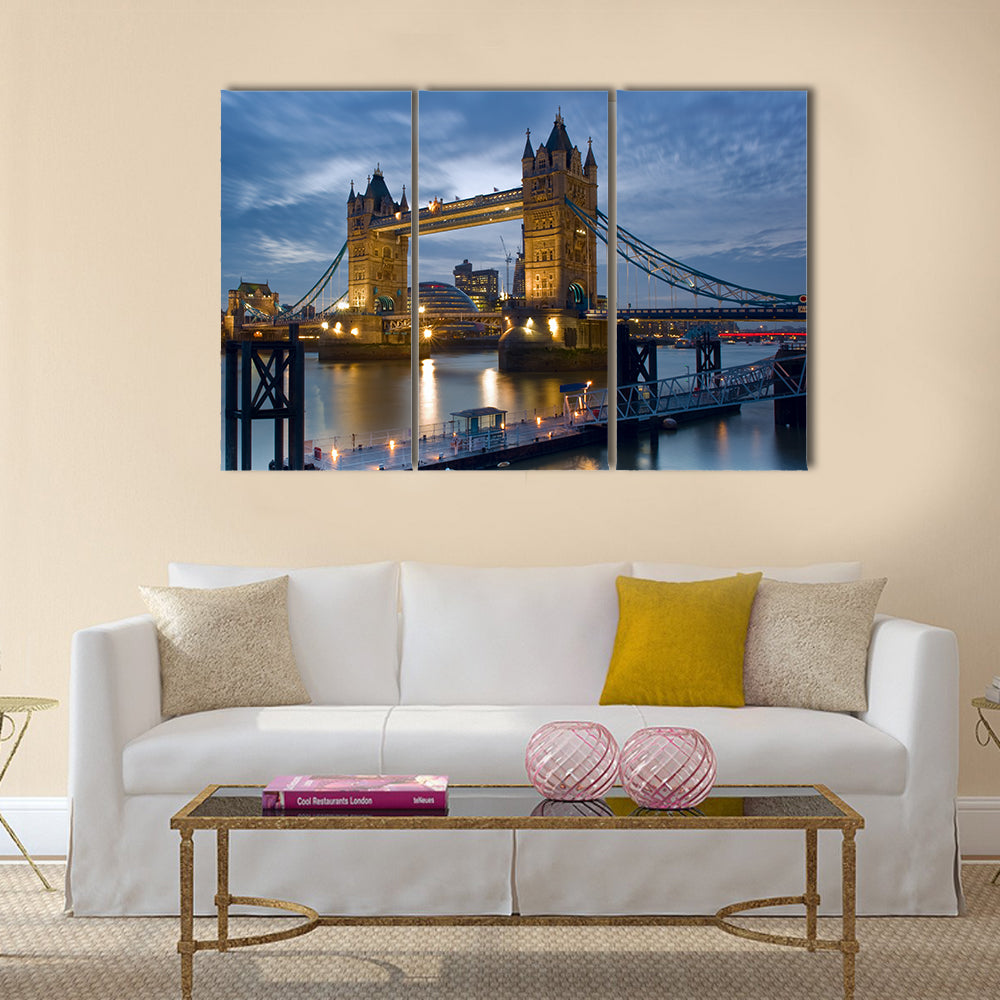 Tower Bridge on the River Thames Canvas Wall Art