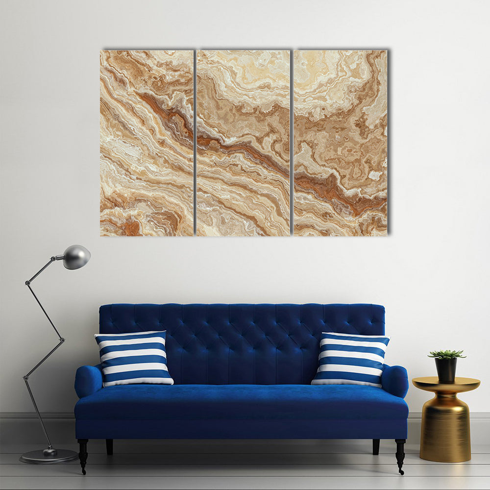 Honey Onyx Tile Pattern Canvas Wall Art