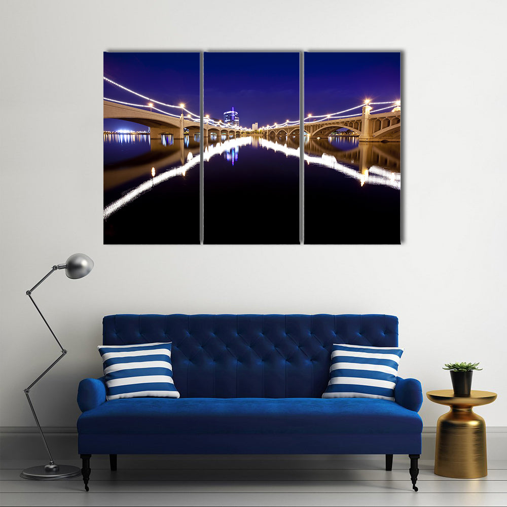 Mill Avenue Bridges In Tempe Arizona Canvas Wall Art