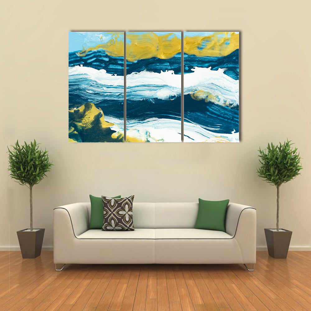 Acrylic Lake Texture Canvas Wall Art