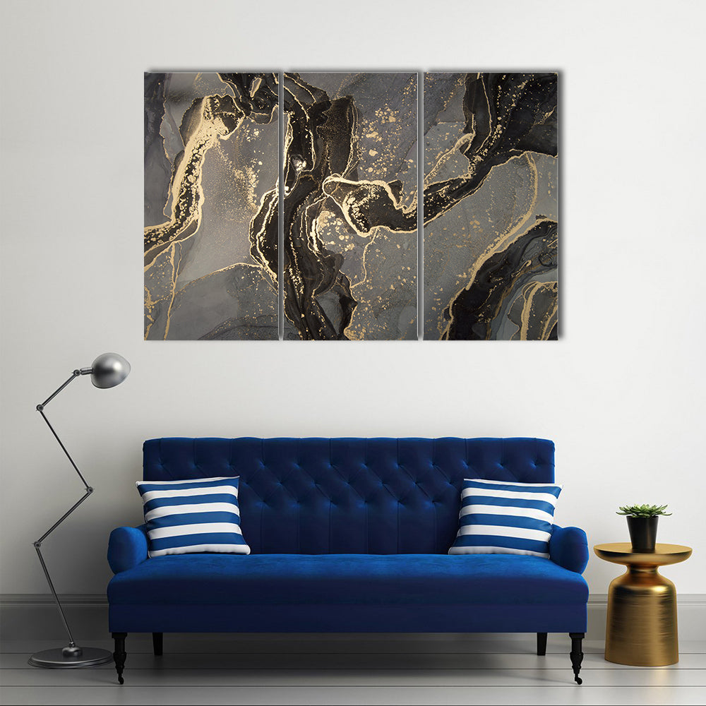 Luxury Fluid Abstract Canvas Wall Art