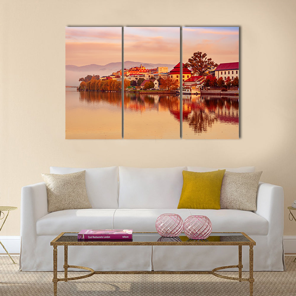 Sunrise at Maribor City Slovenia Canvas Wall Art