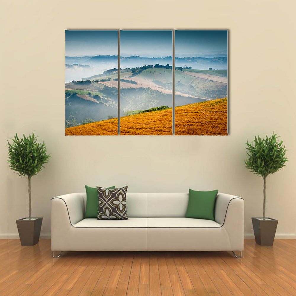 Lovely Italian Countryside In Morning Light Canvas Wall Art
