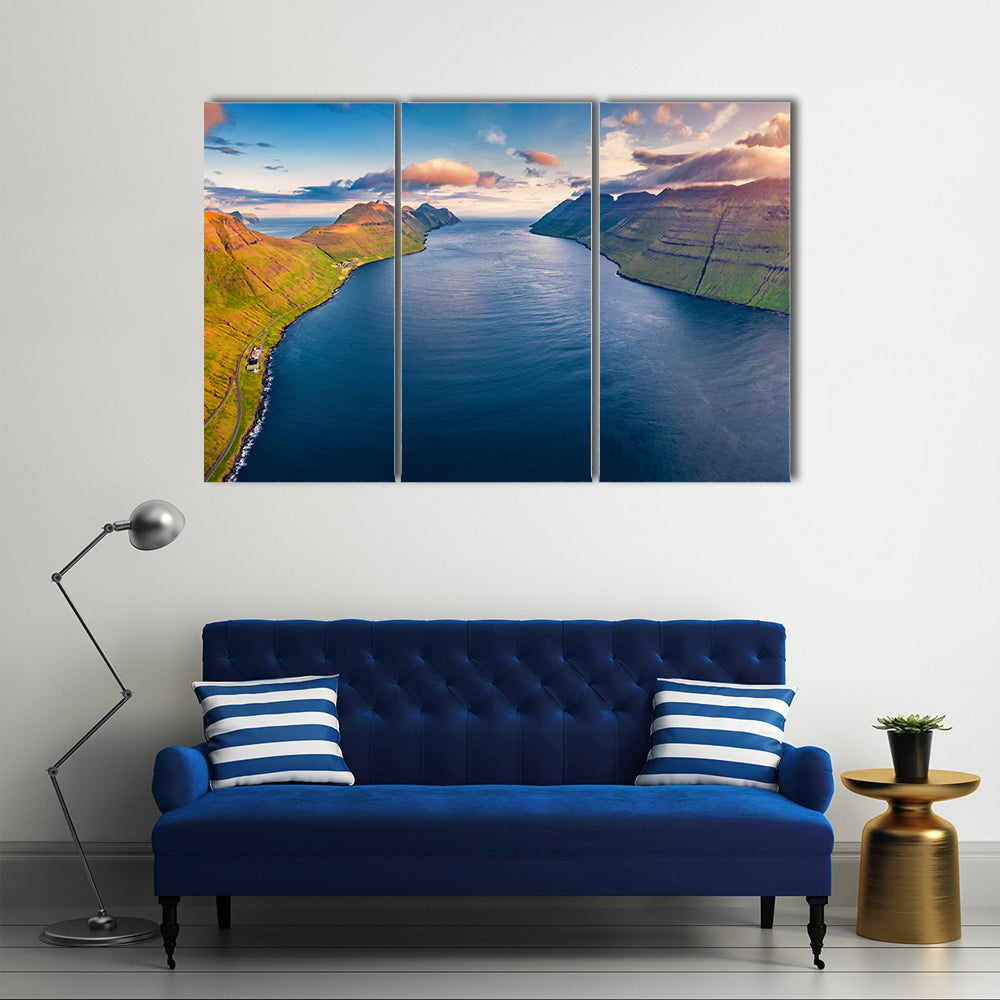 Kalsoy Island In Denmark Canvas Wall Art