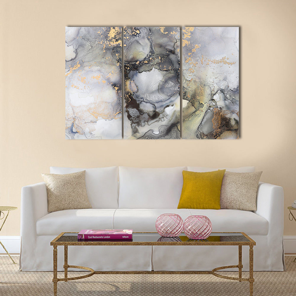 Alcohol Fluid Artwork Canvas Wall Art