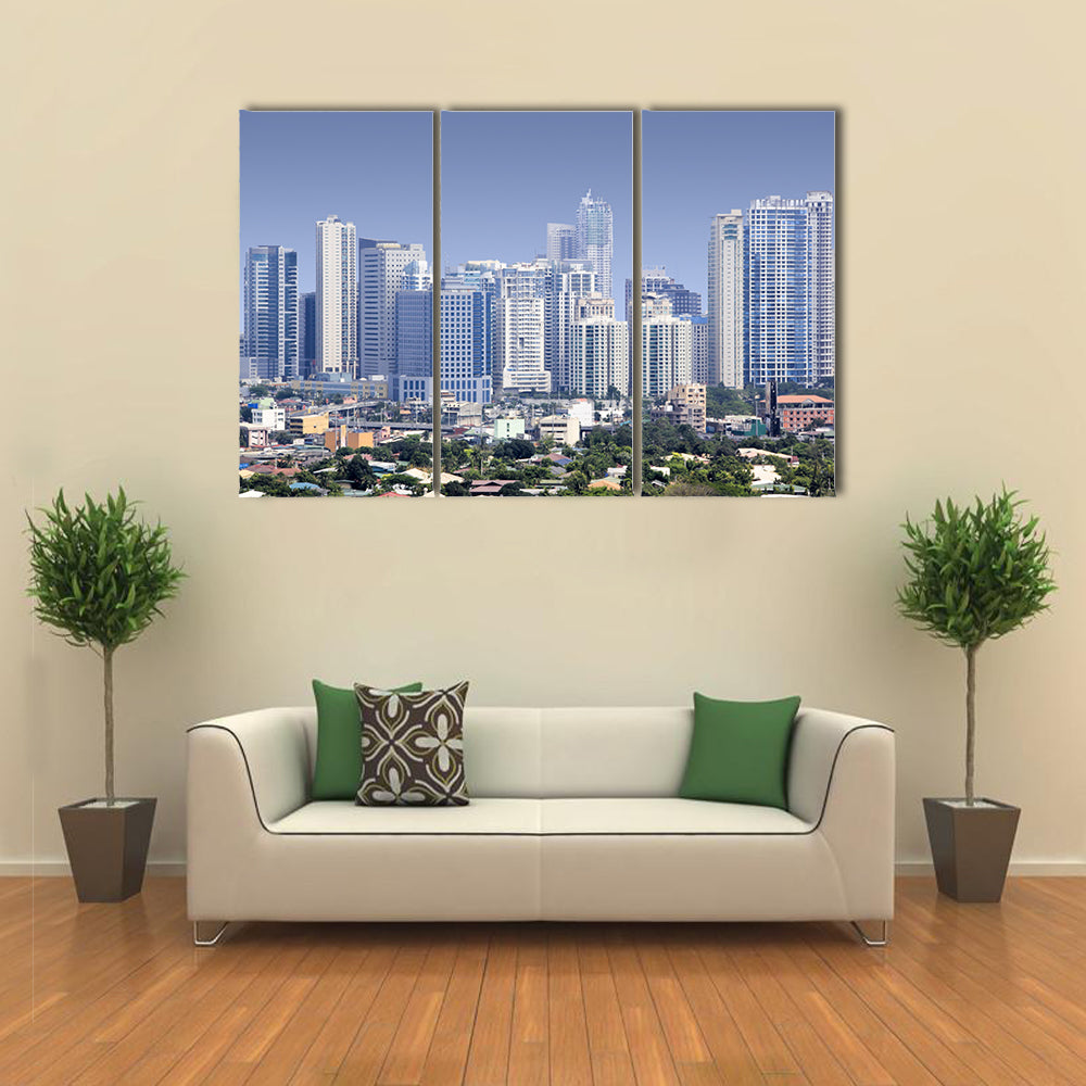 Fort Bonifacio Skyscrapers Philippines Canvas Wall Art
