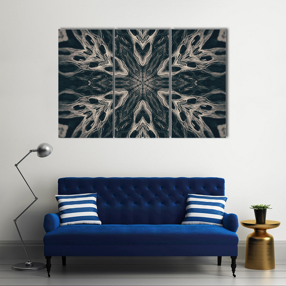 Gothic Demon Mandala Canvas Wall Art