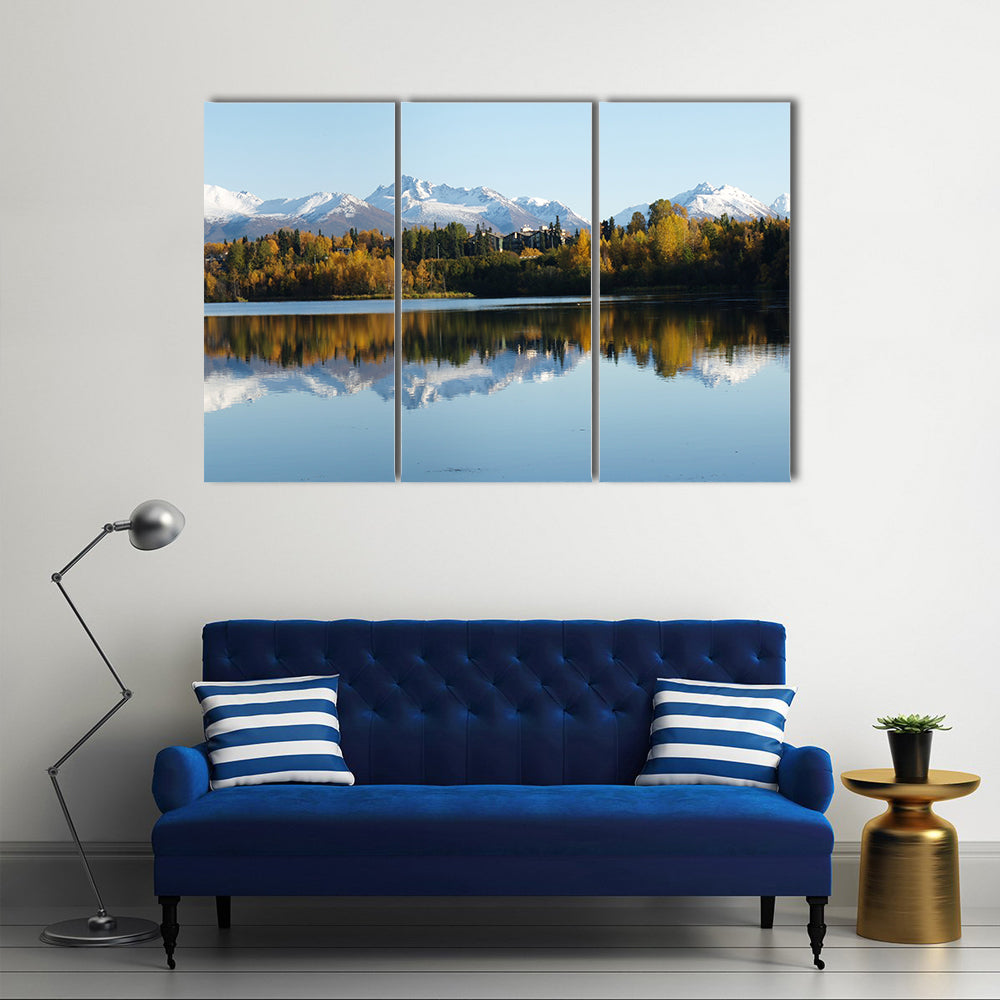 Anchorage Coastline in Alaska Canvas Wall Art