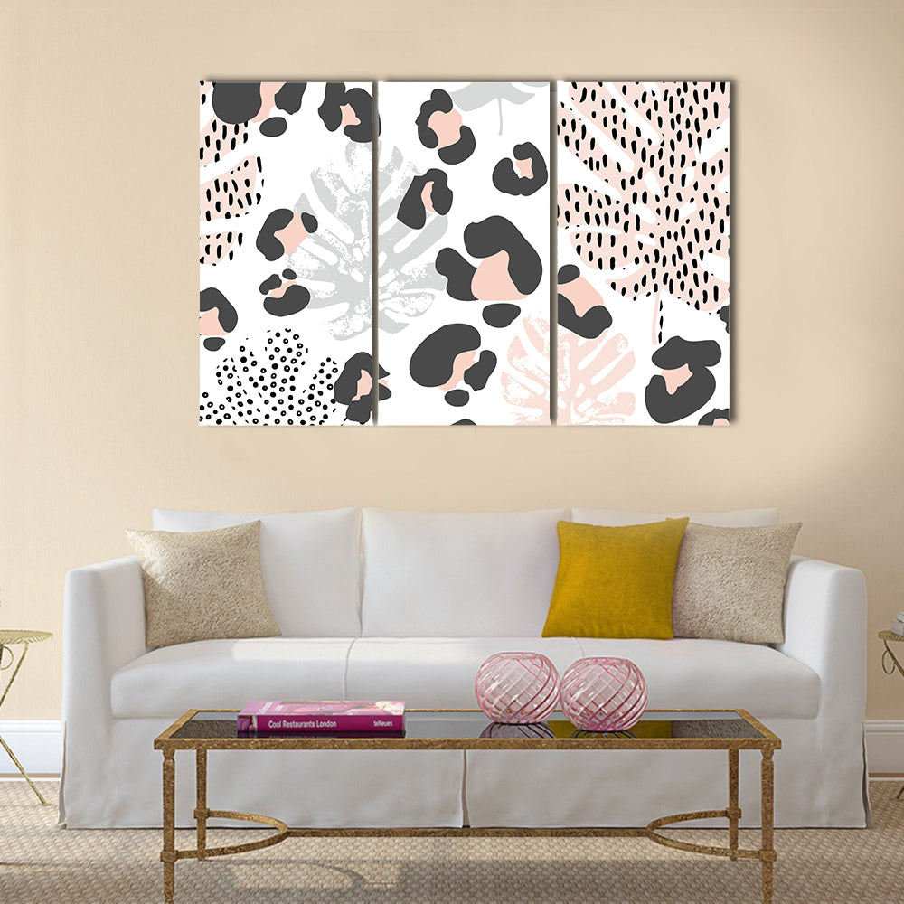 Grunge Doodles Minimal Canvas Wall Art