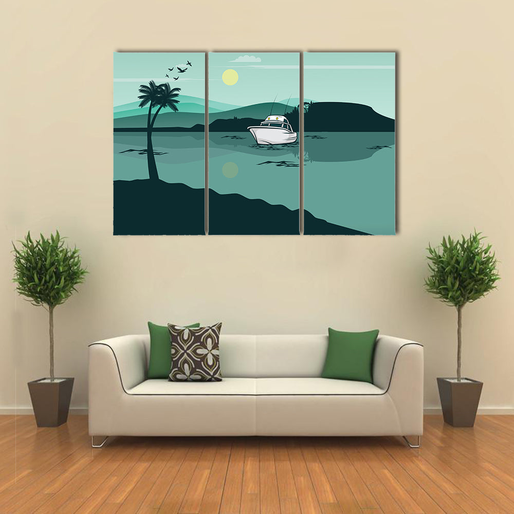 Lake Landscape Canvas Wall Art