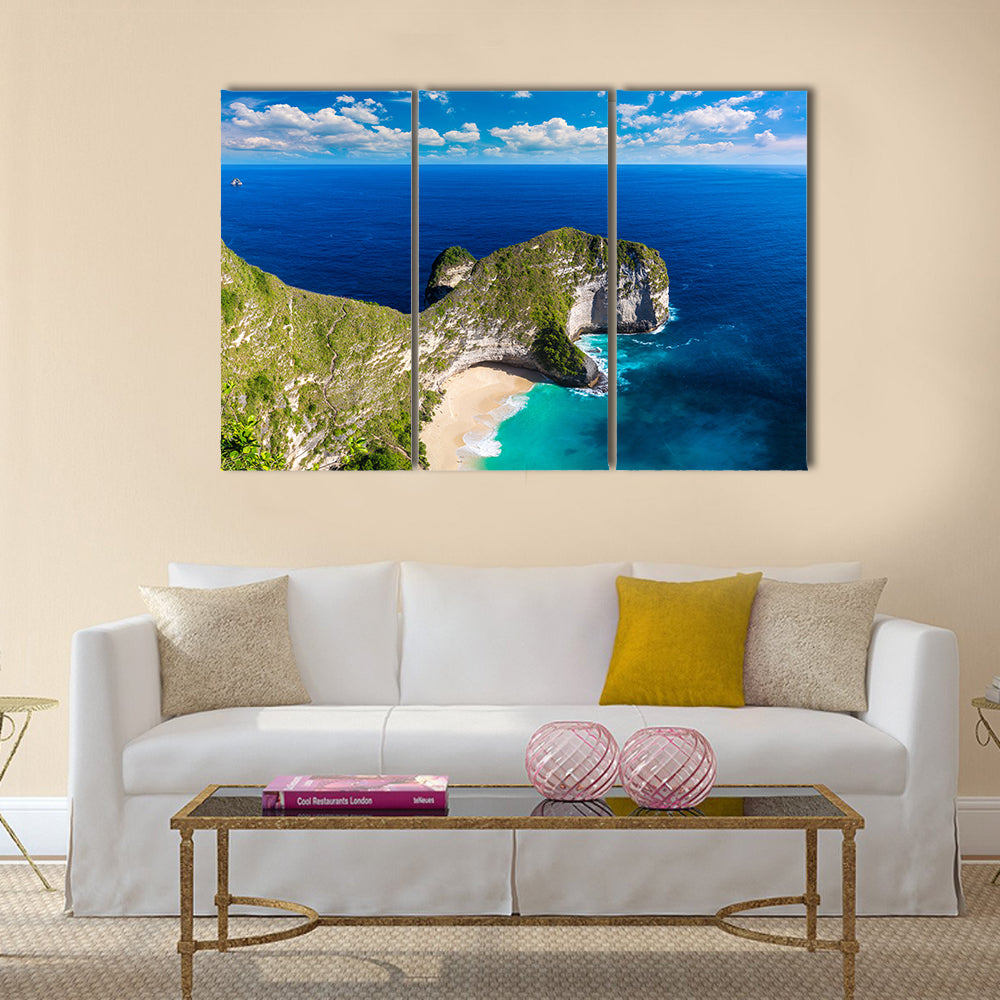 Kelingking Beach In Indonesia Canvas Wall Art
