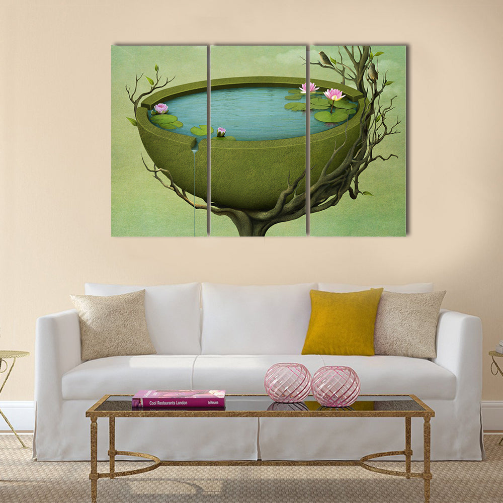 Greeting Card Illustration Canvas Wall Art