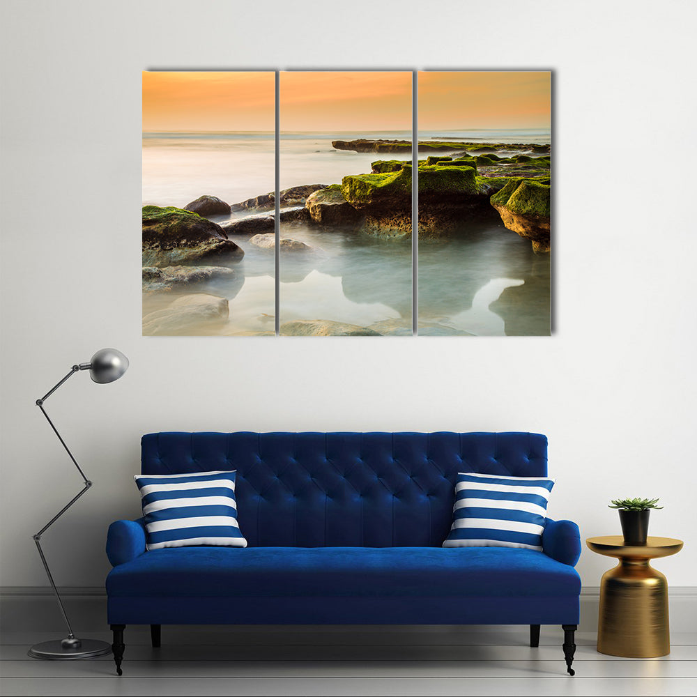 Rocky Del Mar Coastline Canvas Wall Art