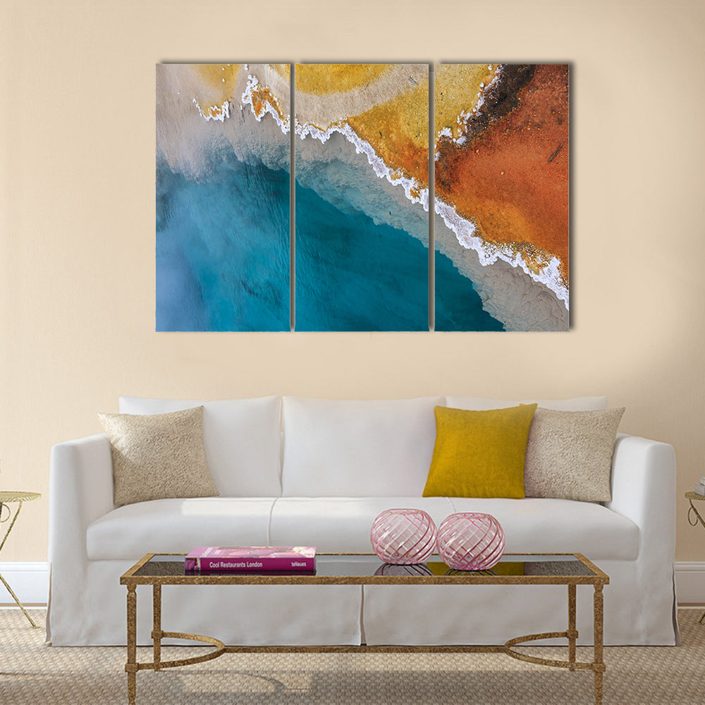 Hot Spring In Yellowstone National Park In Wyoming Canvas Wall Art