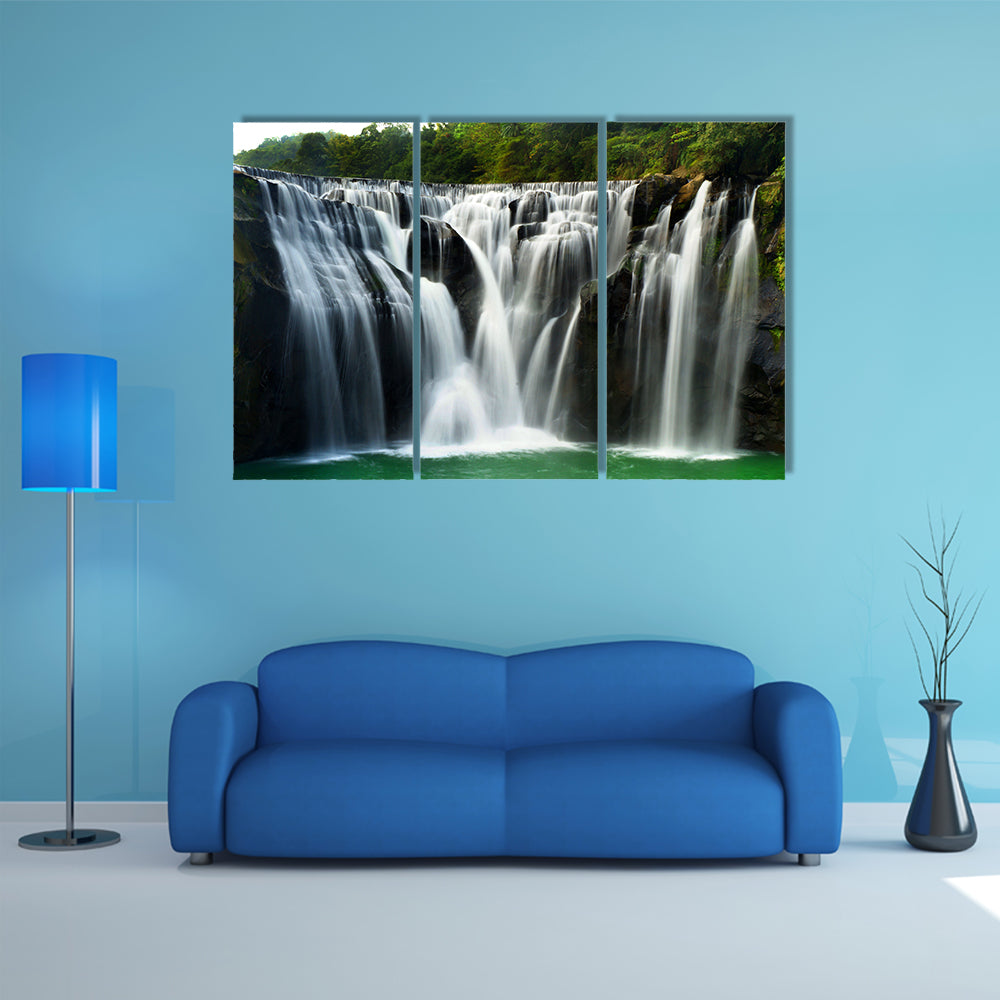 Waterfall In ShiFen Taiwan Canvas Wall Art