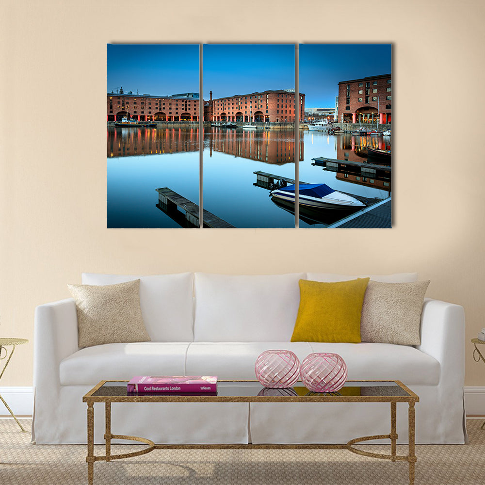 Albert Dock, Liverpool at Twilight Canvas Wall Art