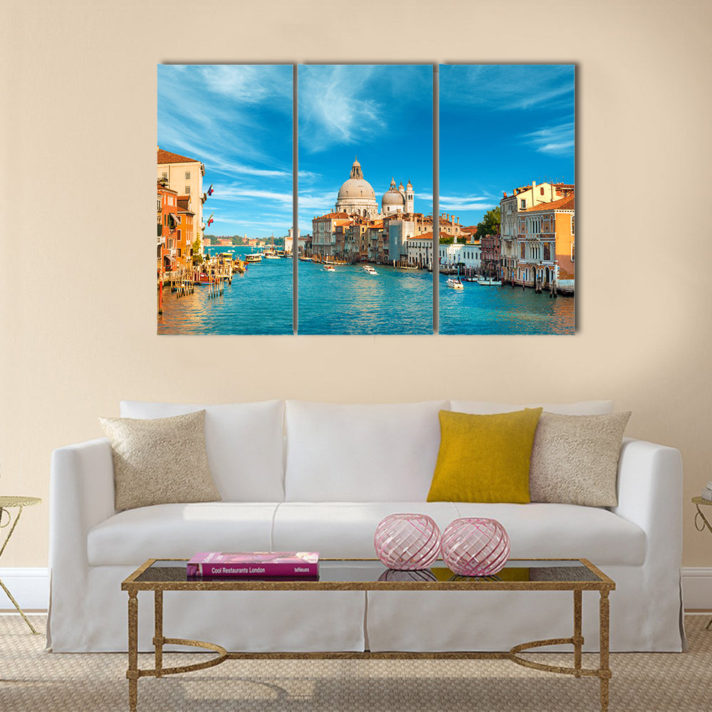 Venice Grand Canal with Santa Maria Della Salute Canvas Wall Art