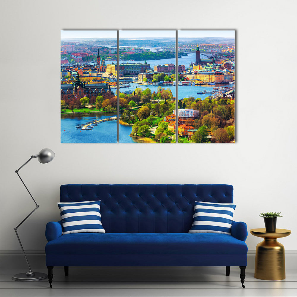 Old Town Gamla Stan In Stockholm Canvas Wall Art