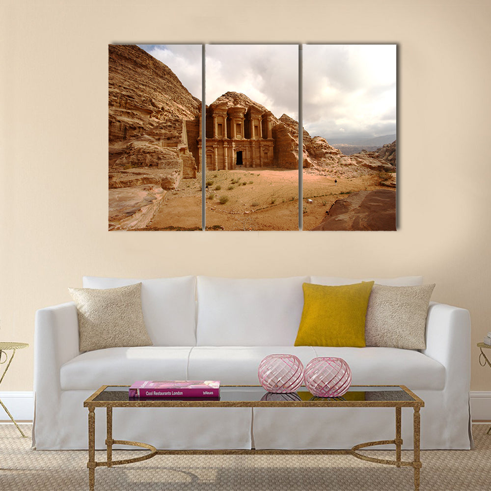 Monastery at Petra, Jordan Canvas Wall Art