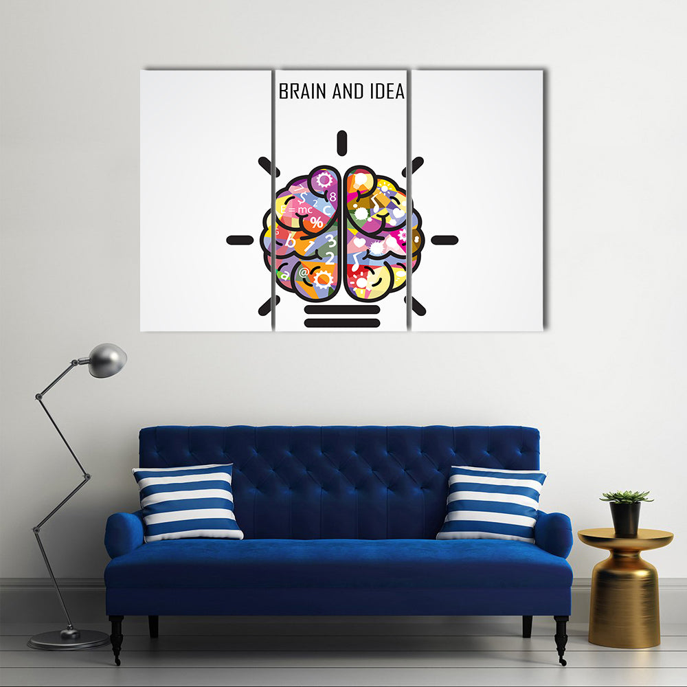 Creative Brain Concept Canvas Wall Art