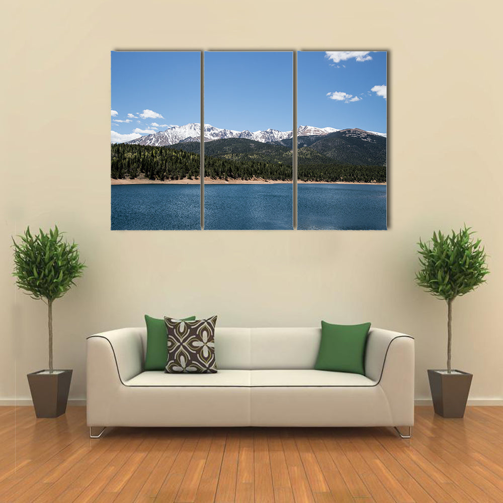 Pikes Peak Crystal Lake Canvas Wall Art