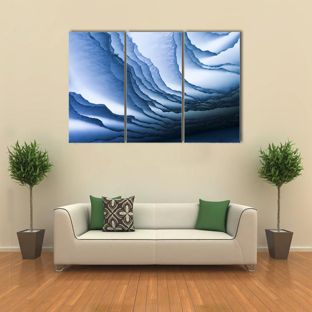 Deep Sea Wave Composition Canvas Wall Art