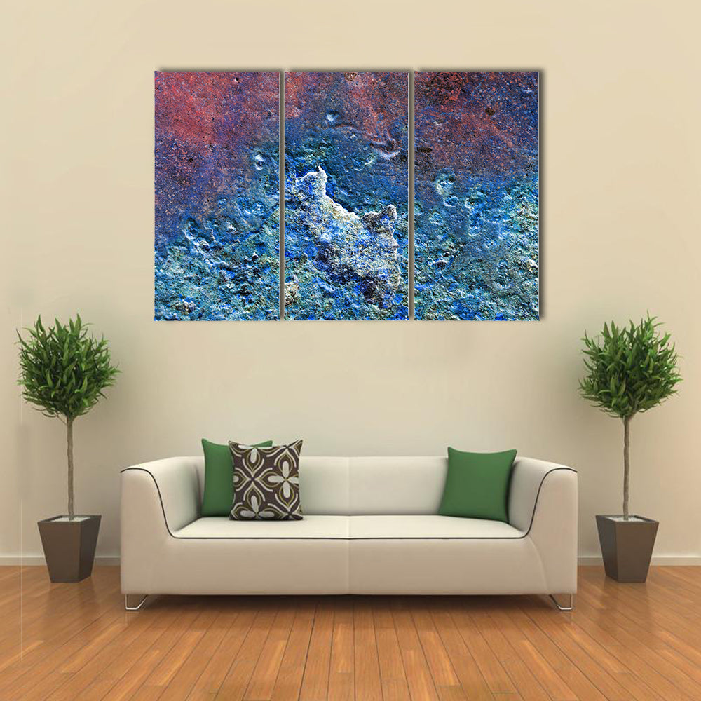 Metallic Texture With Rust Canvas Wall Art