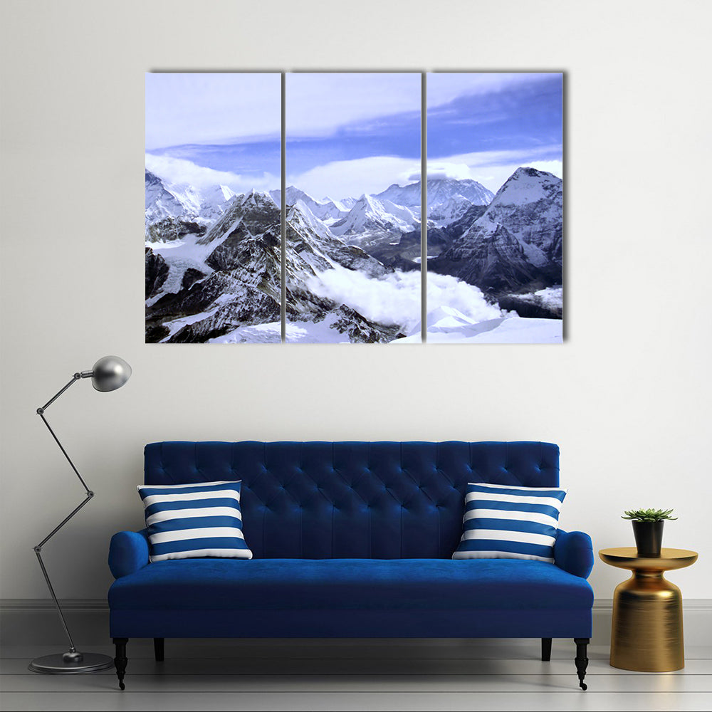 Himalayan Snow-capped Peaks Canvas Wall Art