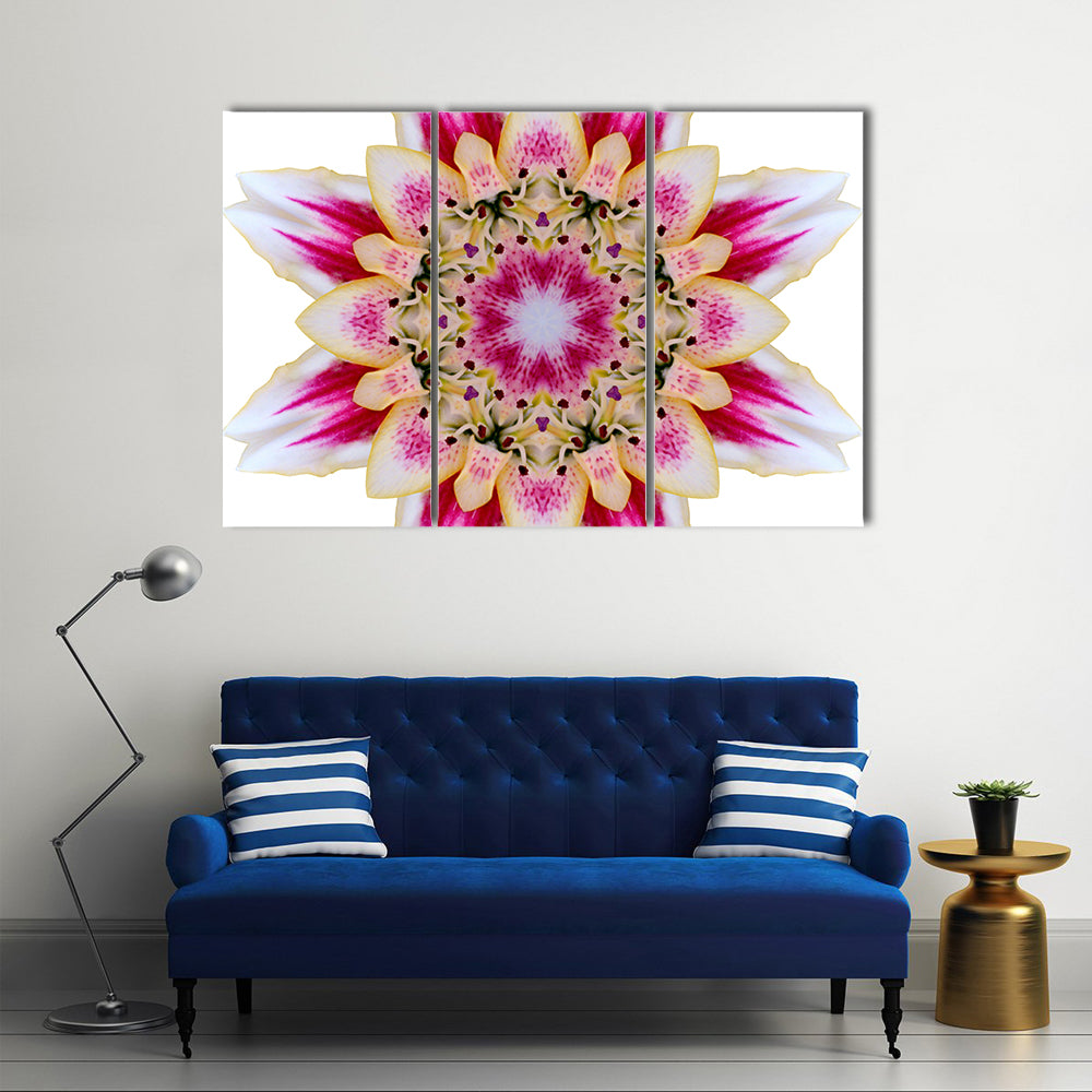 Scenic Flower Mandala Canvas Wall Art