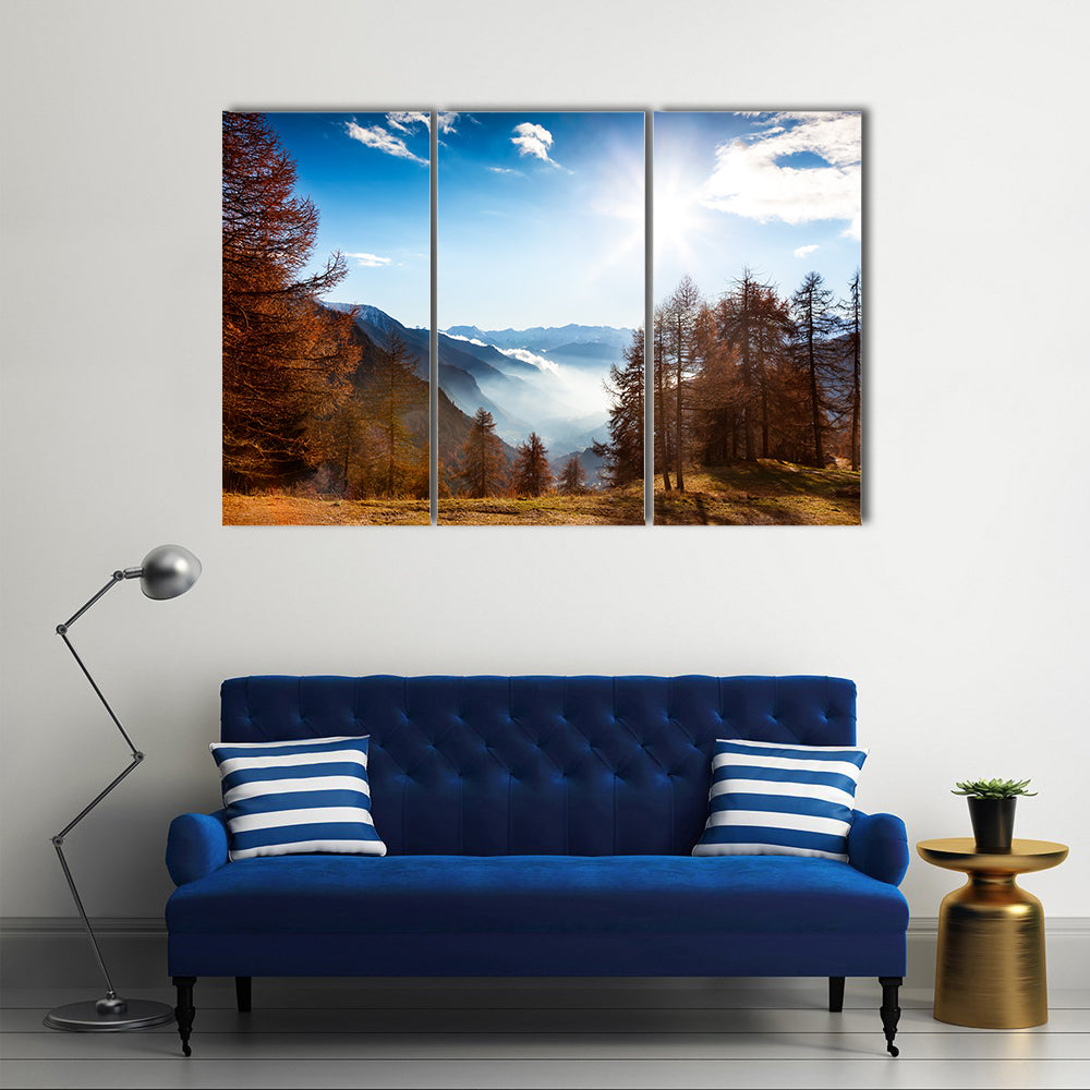 Italian Alps In Autumn Canvas Wall Art