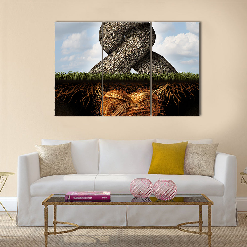 Growing In Love Concept Canvas Wall Art