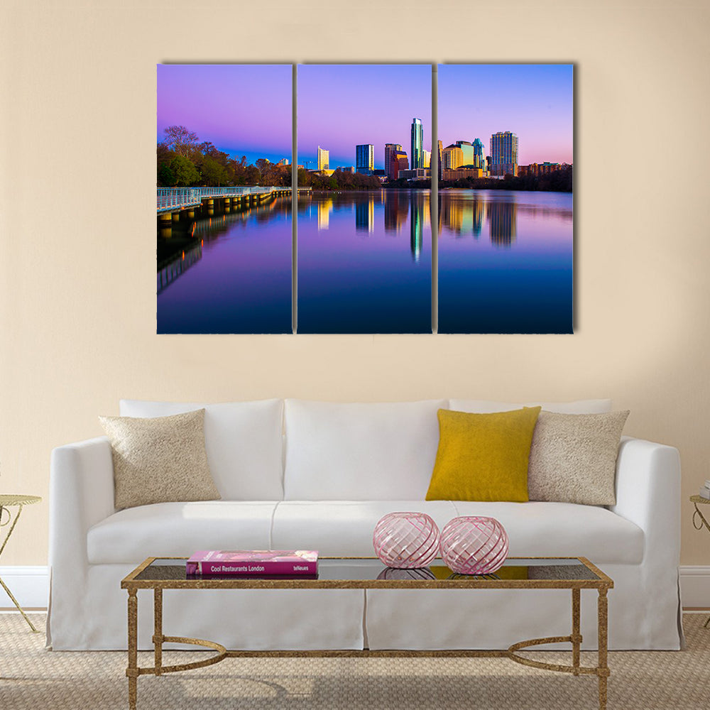 Austin Skyline In Texas Canvas Wall Art