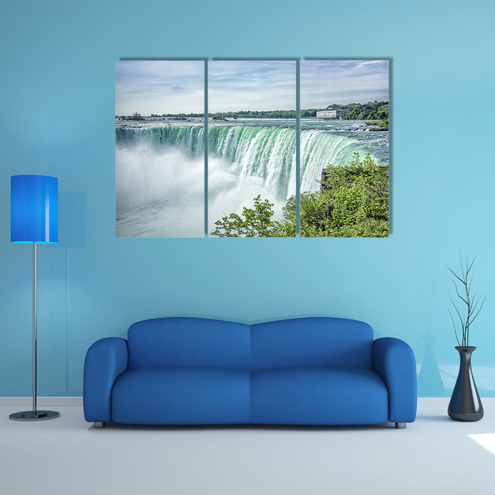 Niagara Falls From The Canadian Side Canvas Wall Art