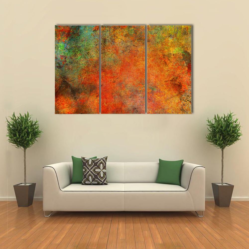 Textured Autumn Color Fields Canvas Wall Art