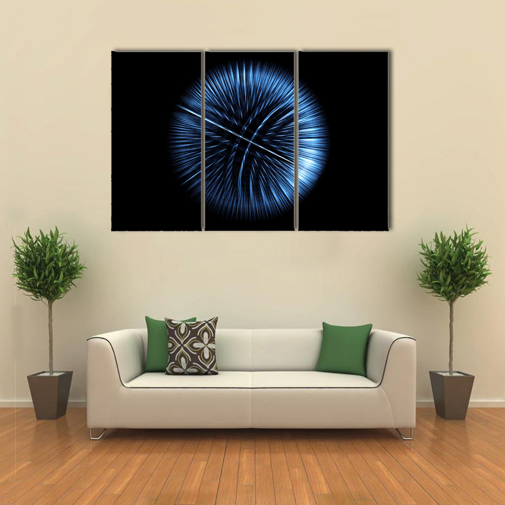 High-tech Glowing Globe Canvas Wall Art
