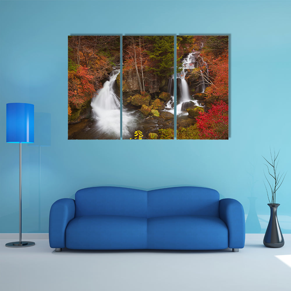 Ryuzu Falls Near Nikko Japan Canvas Wall Art